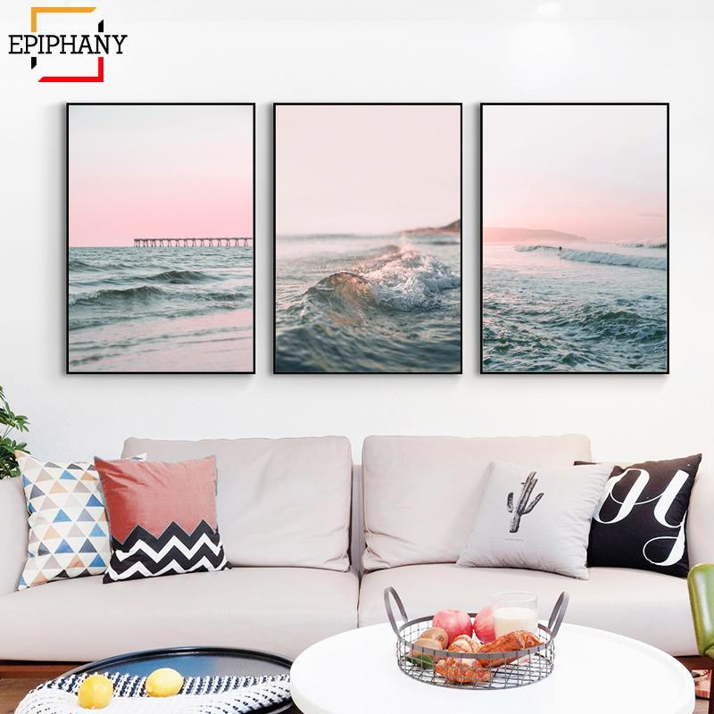 Modern Ocean Print Gallery Wall Art Canvas Painting Beach Pink Sunset Waves Landscape Posters Wall Pictures for Living Room1
Modern Ocean Print Gallery Wall Art Canvas Painting Beach Pink Sunset Waves Landscape Posters Wall Pictures for Living Room1