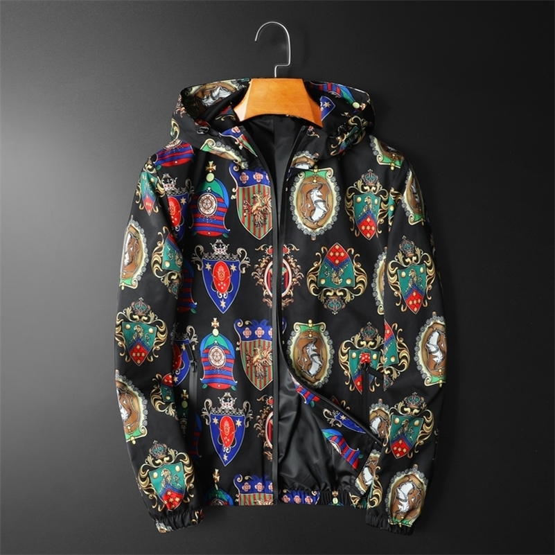 All Over Badge Print Hood Male Classic Designer Bomber Club Outfit Men Oversize 5xl Mens Pattern Jacket 201105, As shown in figure
All Over Badge Print Hood Male Classic Designer Bomber Club Outfit Men Oversize 5xl Mens Pattern Jacket 201105, As shown in figure
