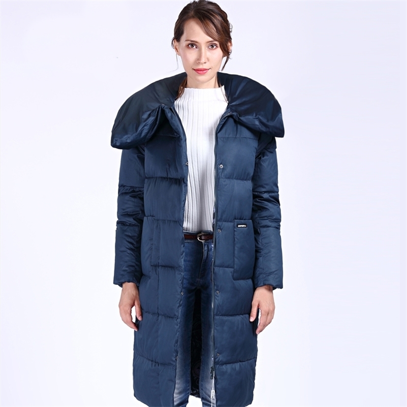 Winter Women's Coat Plus Size Hooded Fashion Warm Women Down Jacket Highquality BiologicalDown Female Parkas Docero Y201001