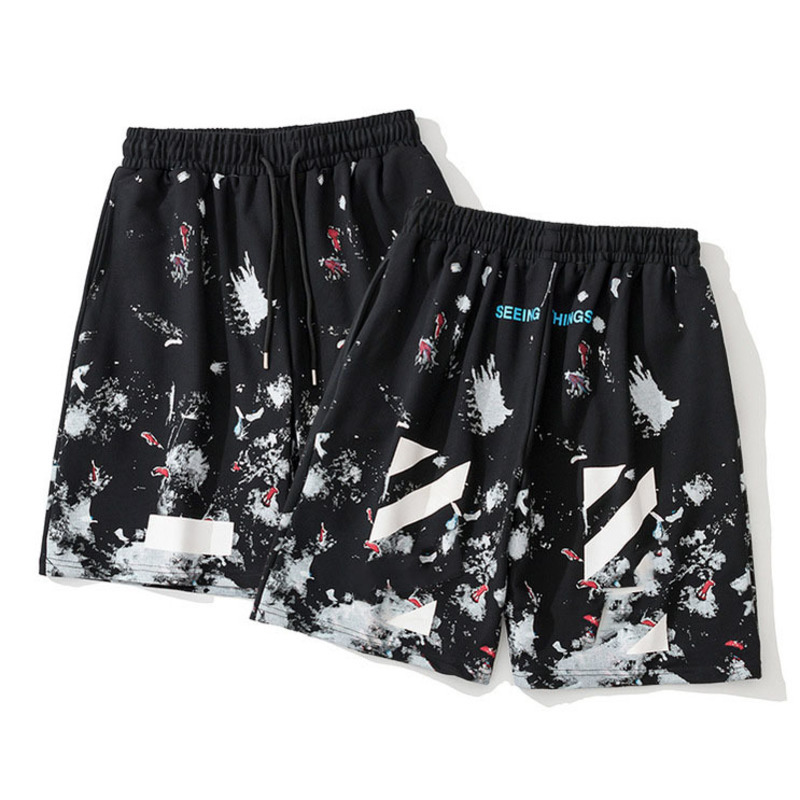 White Brand Men's Fashion Designer Shorts Summer Luxury Casual Sports Pants Loose Arrow Printed Reflective Stripe Short Black Gym Sweatpants Women Capris Hjzf, 14
White Brand Men's Fashion Designer Shorts Summer Luxury Casual Sports Pants Loose Arrow Printed Reflective Stripe Short Black Gym Sweatpants Women Capris Hjzf, 14