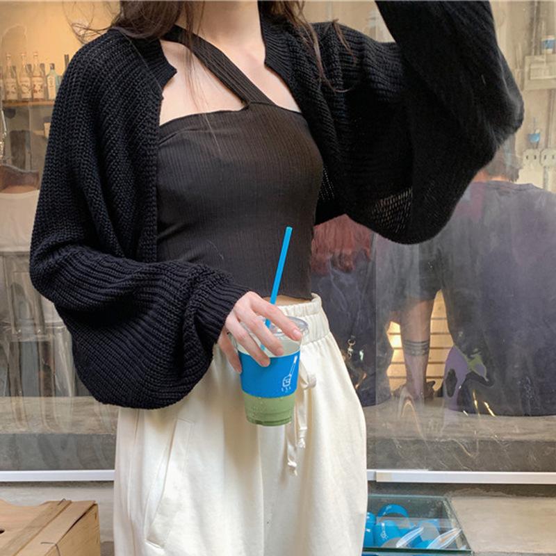 Casual Loose Puff Sleeve Knitted Y2k Cardigan Winter Sweater Woman 2021 Autumn White Grey Black Ladies Outwear Small Shawl
Casual Loose Puff Sleeve Knitted Y2k Cardigan Winter Sweater Woman 2021 Autumn White Grey Black Ladies Outwear Small Shawl