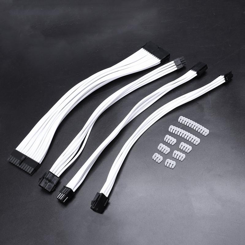 Basic Extension Cable Kit; 1Pcs Atx 24Pin/Eps 4+4Pin/Pci-E 8Pin/Pci-E 6Pin Power Extension Cable 18AWG Wire Computer connectors
Basic Extension Cable Kit; 1Pcs Atx 24Pin/Eps 4+4Pin/Pci-E 8Pin/Pci-E 6Pin Power Extension Cable 18AWG Wire Computer connectors