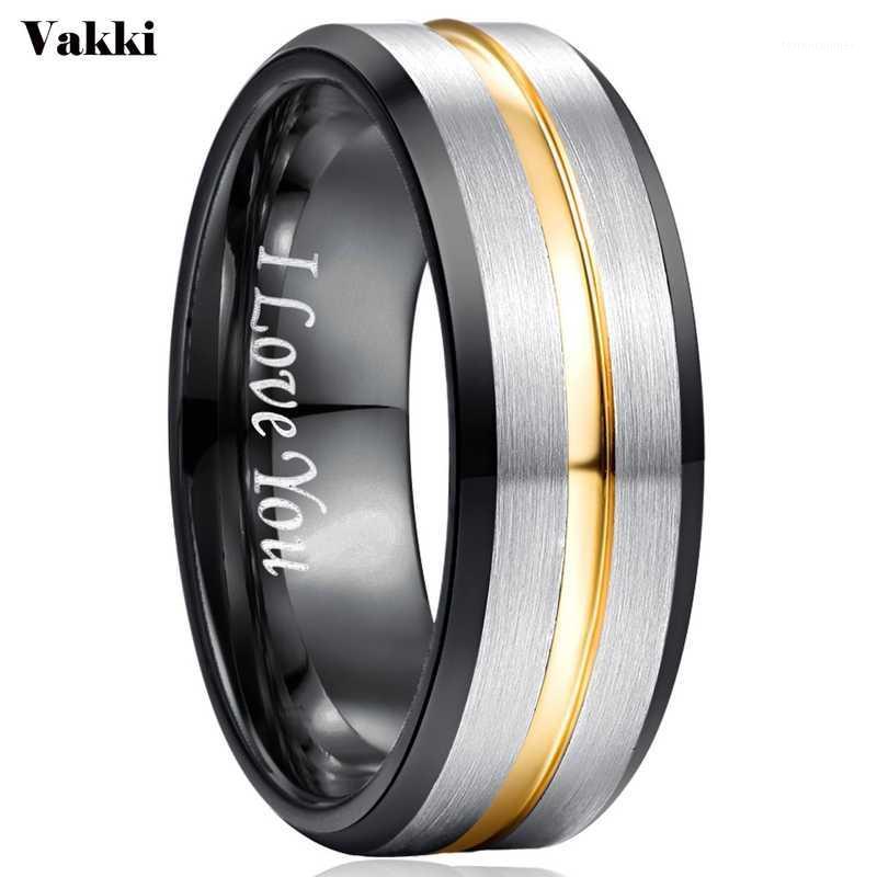 Wedding Rings VAKKI Men's 8mm Tungsten Carbide Ring Blue & Black Matte Finish Beveled Edge Band Size 6 To 141
Wedding Rings VAKKI Men's 8mm Tungsten Carbide Ring Blue & Black Matte Finish Beveled Edge Band Size 6 To 141