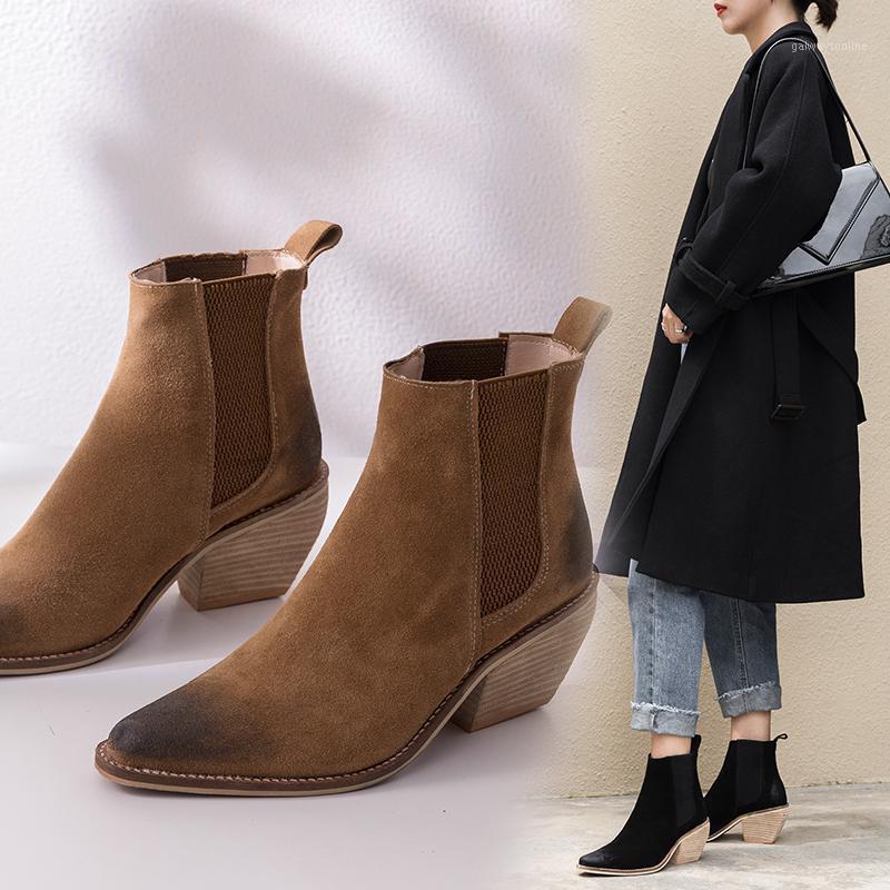 2020 Winter Genuine Leather Ankle Boots for Women Chunky High Heel Slip On Ladies Shoes Pointed Toe Black Boots Females1
2020 Winter Genuine Leather Ankle Boots for Women Chunky High Heel Slip On Ladies Shoes Pointed Toe Black Boots Females1