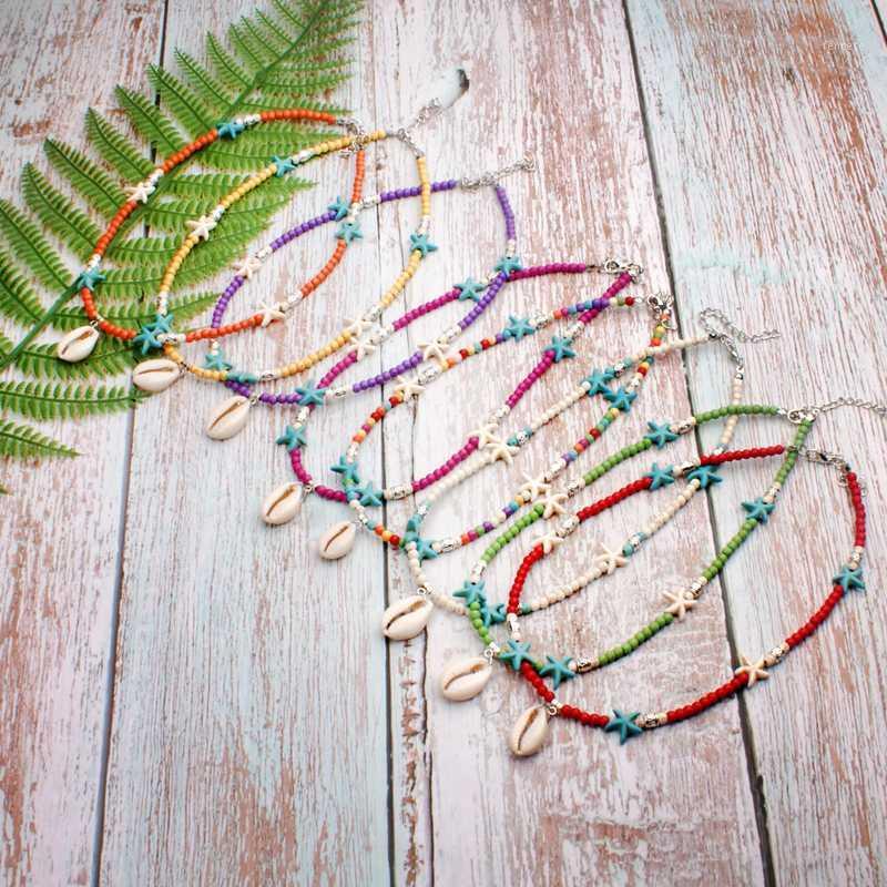 Chokers MOON GIRL Puka Shell Pendants Necklace For Women Starfish Colorful Beads Choker Collier Femme Vintage Bohemian Jewelry Dropship1
Chokers MOON GIRL Puka Shell Pendants Necklace For Women Starfish Colorful Beads Choker Collier Femme Vintage Bohemian Jewelry Dropship1