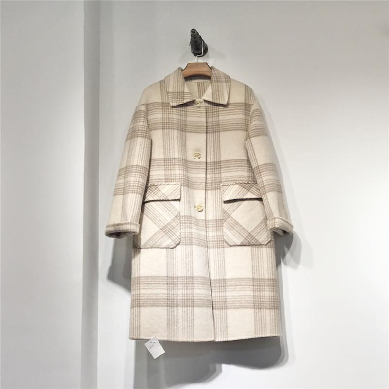 Cashmere Wool Coat 2020 Autumn And Winter New Double-sided Woolen Cloth Korean Style Custom Fabric Plaid Fresh Mid-length A191, Light yellow
Cashmere Wool Coat 2020 Autumn And Winter New Double-sided Woolen Cloth Korean Style Custom Fabric Plaid Fresh Mid-length A191, Light yellow