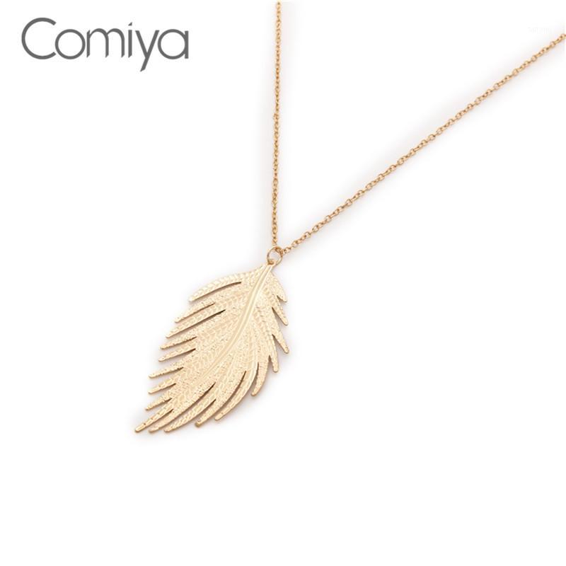 Comiya Designer Fashion Necklace For Women Gold Color Leaf Pattern Zinc Alloy Big Pendant Necklaces Jewelry1
Comiya Designer Fashion Necklace For Women Gold Color Leaf Pattern Zinc Alloy Big Pendant Necklaces Jewelry1