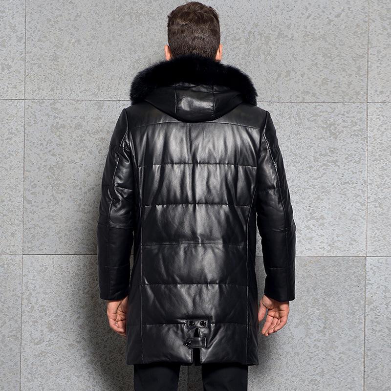 Genuine Jacket Men Hooded Sheepskin Men's Real Leather Jackets Warm Duck Down Coat Fashion Jaqueta Couro 3376 YY472, Black
Genuine Jacket Men Hooded Sheepskin Men's Real Leather Jackets Warm Duck Down Coat Fashion Jaqueta Couro 3376 YY472, Black