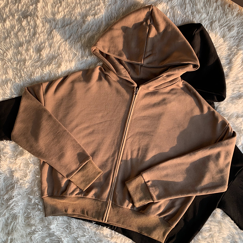 Streetwear Bomber Jacket Women Solid Zipper Up Coat Spring Autumn Long Sleeve Basic Short Biker Jackets Female Cropped Outerwear 201026