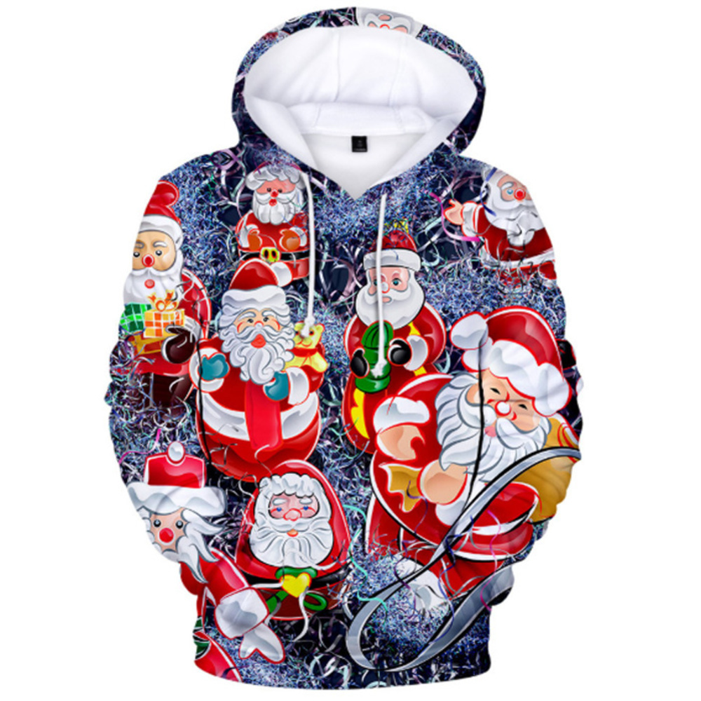 European American Christmas 3D Digital Printed Men's And Women's Hooded Sweatshirts, Photo color
European American Christmas 3D Digital Printed Men's And Women's Hooded Sweatshirts, Photo color