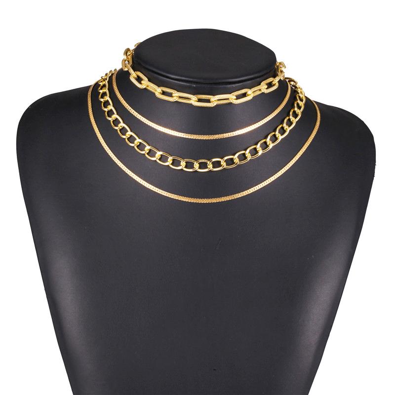 Chokers Punk Metal Multi Layer Link Chain Choker Necklace For Women Goth Hip Hop Night Club Jewelry Female Chocker Collier
Chokers Punk Metal Multi Layer Link Chain Choker Necklace For Women Goth Hip Hop Night Club Jewelry Female Chocker Collier