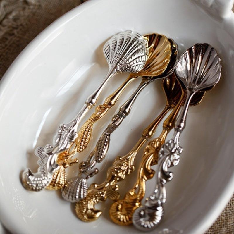 Shell Head Retro Ocean Series Coffee Spoon Cake Dessert Spoon Conch Drink Scoop Fruit Coffee 
Shell Head Retro Ocean Series Coffee Spoon Cake Dessert Spoon Conch Drink Scoop Fruit Coffee