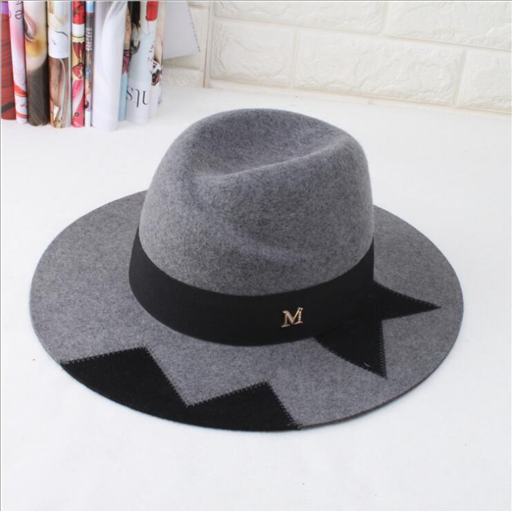 Wide Brim Hats 100% Wool High Quality Unisex Fedora Hat Split Joint Warm Comfortable Cool Beautiful Letter For Men Women, Black grey
Wide Brim Hats 100% Wool High Quality Unisex Fedora Hat Split Joint Warm Comfortable Cool Beautiful Letter For Men Women, Black grey
