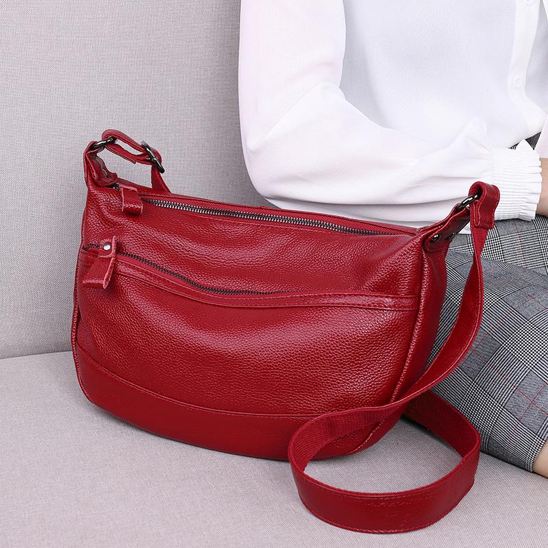 Genuine Leather Female Crossbody Bags For Women Fashion Luxury Handbag Ladies Tote Purse Shoulder Bags sac a main, Black
Genuine Leather Female Crossbody Bags For Women Fashion Luxury Handbag Ladies Tote Purse Shoulder Bags sac a main, Black