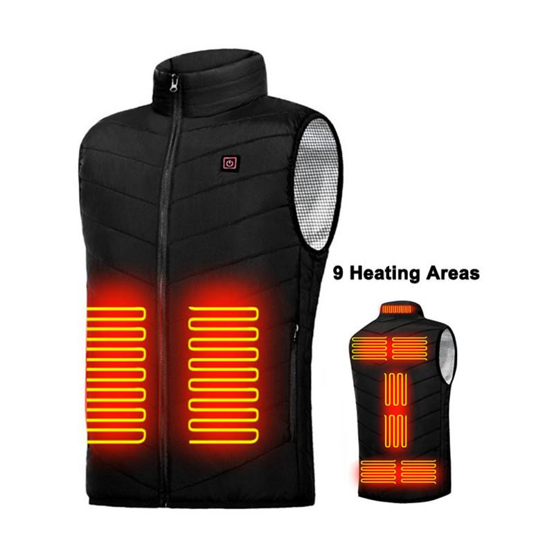 Self Heating Thermal Vest Electric Heated Vest Man Woman Waistcoat Golf Men' Women' Sleeveless Jacket Clothing Coat Winter, Black 2 heating area
Self Heating Thermal Vest Electric Heated Vest Man Woman Waistcoat Golf Men' Women' Sleeveless Jacket Clothing Coat Winter, Black 2 heating area