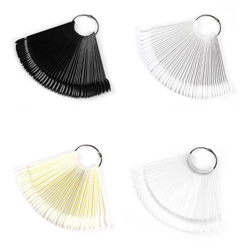 50pcs Round Head Iron Ring Fan-shaped Nail Color Card False Nails Manicure Display Plastic Manicure Tools, 01
50pcs Round Head Iron Ring Fan-shaped Nail Color Card False Nails Manicure Display Plastic Manicure Tools, 01