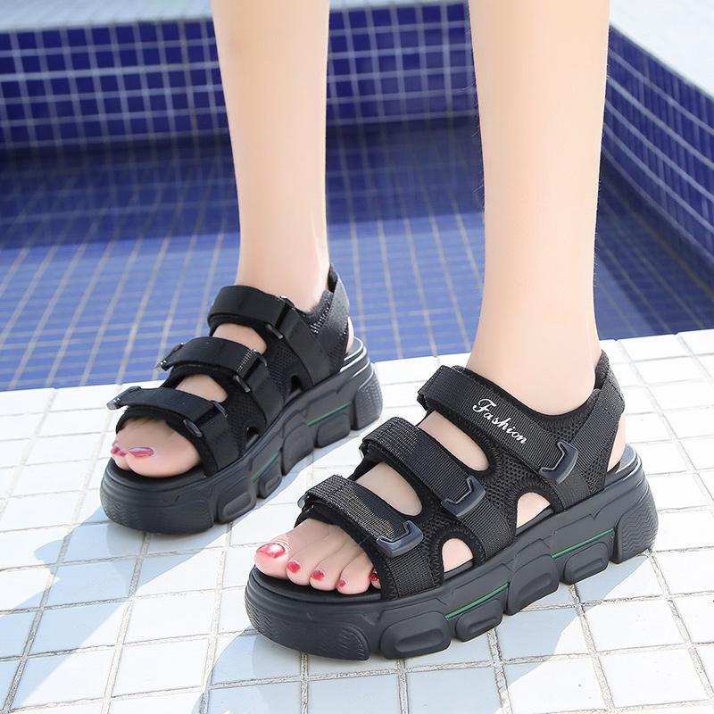 Sports sandals ladies 2020 new summer fashion flat bottom fairy style shoes wild casual dad women's shoes1, Black
Sports sandals ladies 2020 new summer fashion flat bottom fairy style shoes wild casual dad women's shoes1, Black