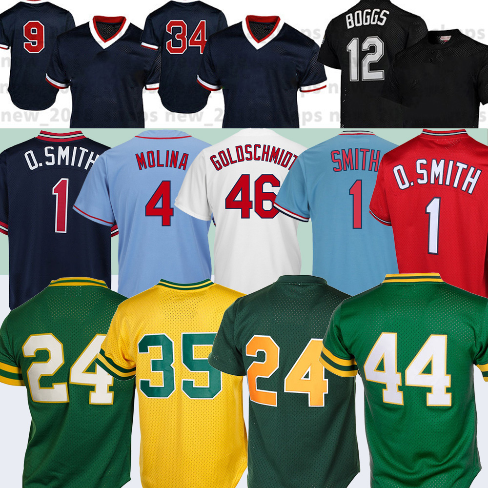 24 Rickey Henderson 44 Reggie Jackson 4 Yadier Molina Ozzie Smith 12 Wade Boggs 9 Ted Williams 34 David Ortiz Baseball Jerseys, Blue;black
24 Rickey Henderson 44 Reggie Jackson 4 Yadier Molina Ozzie Smith 12 Wade Boggs 9 Ted Williams 34 David Ortiz Baseball Jerseys, Blue;black