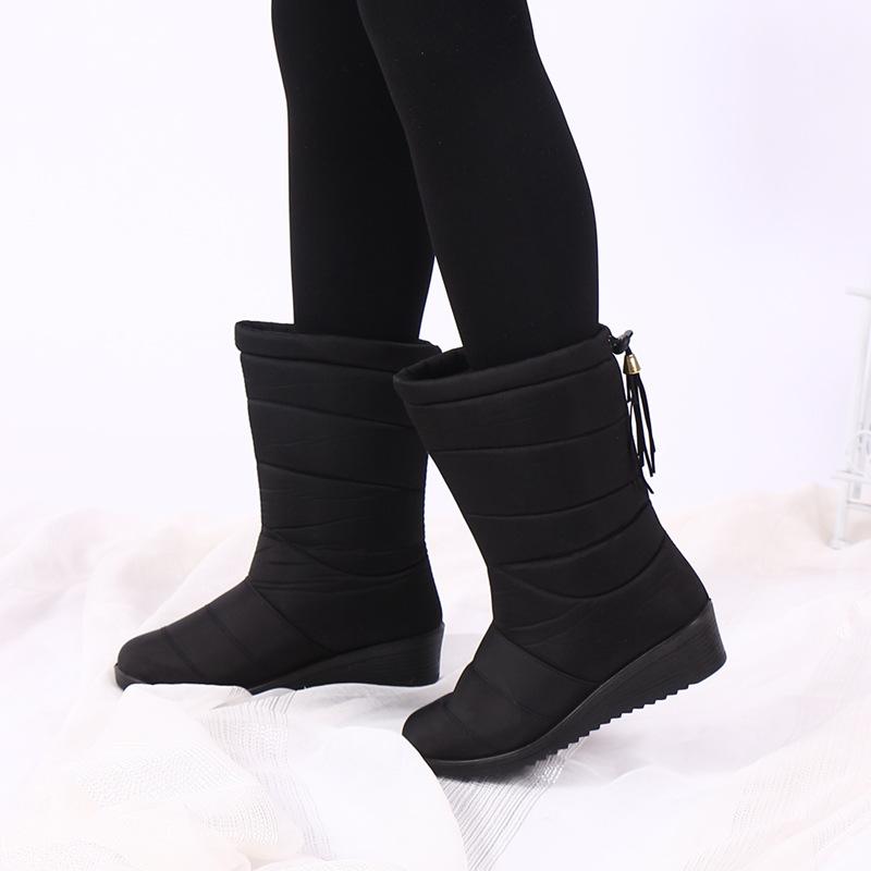 Fashion Fringe Mid-Calf Boots For Women Snow Boots Winter Women Winter Shoes Waterproof Booties Wedges, Black
Fashion Fringe Mid-Calf Boots For Women Snow Boots Winter Women Winter Shoes Waterproof Booties Wedges, Black