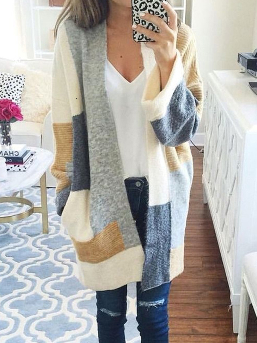 2021 Long Knitted Sweater Cardigan Women Winter Autumn Patchwork Fall Coat Open Front Office Cardigans Outwears Female New PAMF, Gray
2021 Long Knitted Sweater Cardigan Women Winter Autumn Patchwork Fall Coat Open Front Office Cardigans Outwears Female New PAMF, Gray