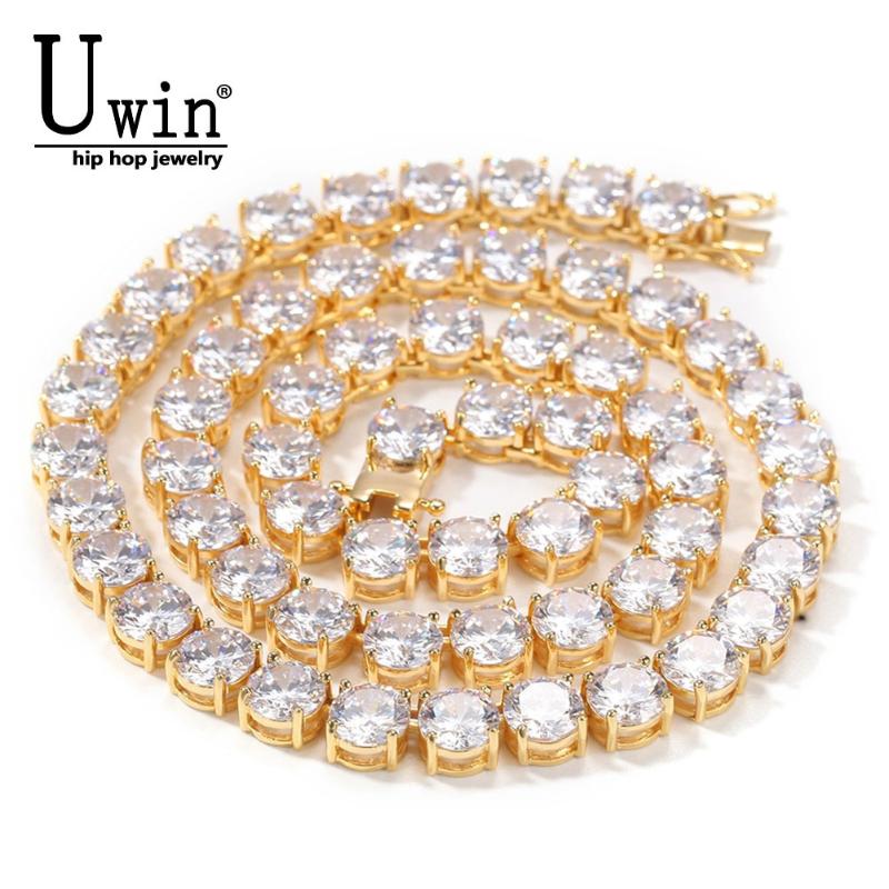 Uwin 8mm Tennis Chain Iced Out Copper Hip Hop Mens Bling Bling Gold silver color Tennis Necklace 18inch 20inch24inch
Uwin 8mm Tennis Chain Iced Out Copper Hip Hop Mens Bling Bling Gold silver color Tennis Necklace 18inch 20inch24inch