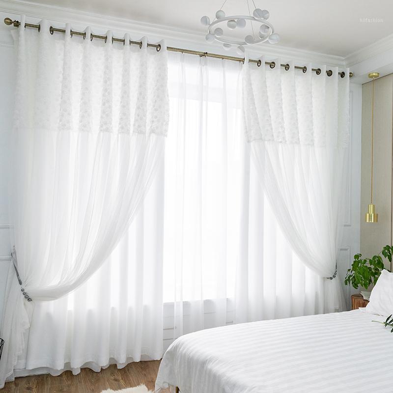 Chicity WHITE Blackout Curtains For Living room Double layer elegant white rose Lace curtain for women bedroom customized1, Ivory
Chicity WHITE Blackout Curtains For Living room Double layer elegant white rose Lace curtain for women bedroom customized1, Ivory