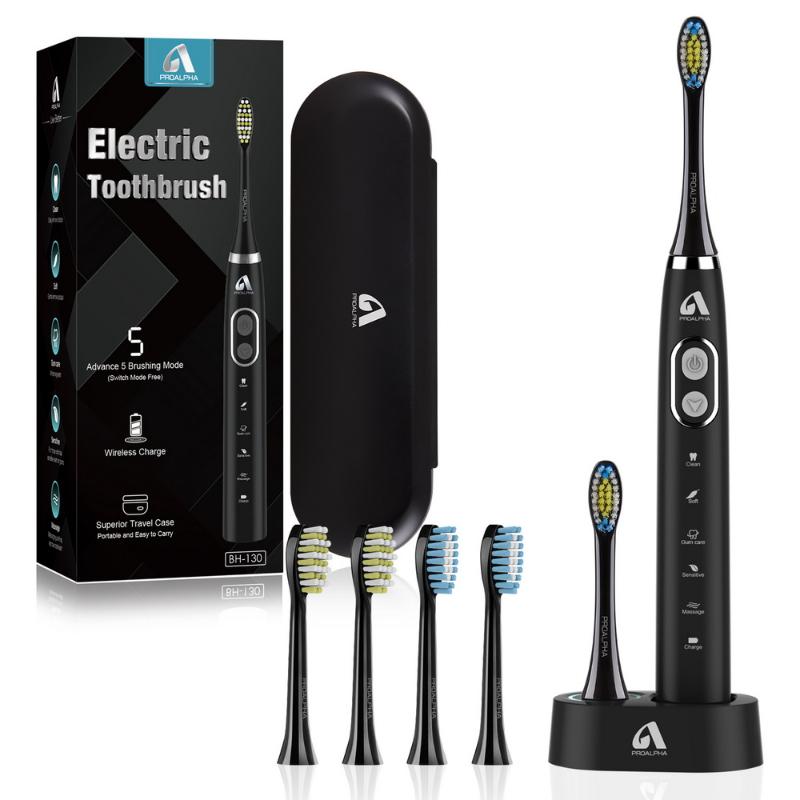 Sonic Electric Toothbrush Proalpha BH-130 Adult Automatic Tooth brush Rechargeable IPX7 Waterproof brush for travel carry adult
Sonic Electric Toothbrush Proalpha BH-130 Adult Automatic Tooth brush Rechargeable IPX7 Waterproof brush for travel carry adult
