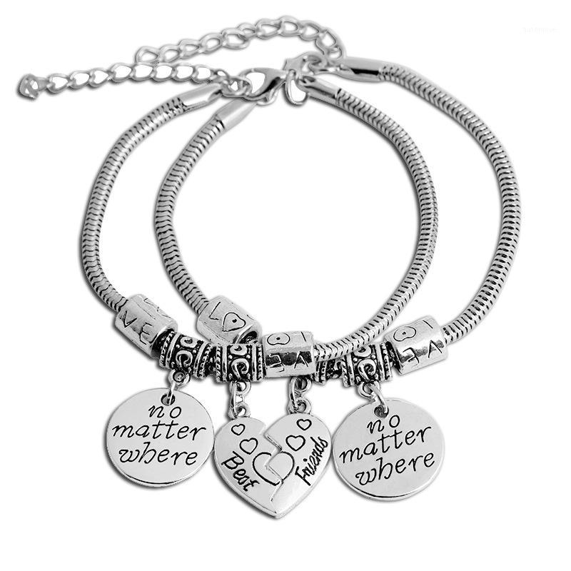 1Pair Antique Silver Color Love's Splice Heart Shape Pendant Couple Bracelet Bangle For Best Friend Gift Bracelet Bangle1
1Pair Antique Silver Color Love's Splice Heart Shape Pendant Couple Bracelet Bangle For Best Friend Gift Bracelet Bangle1