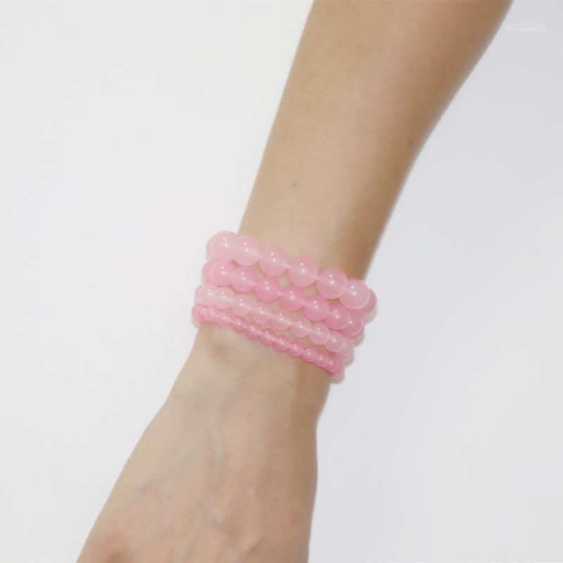 Reiki Natural Stone Bracelets Healing Pink Crystal Bracelets Round Beads Gifts for Women Bangle Wristband Yoga Jewelry 19cm B3631
Reiki Natural Stone Bracelets Healing Pink Crystal Bracelets Round Beads Gifts for Women Bangle Wristband Yoga Jewelry 19cm B3631