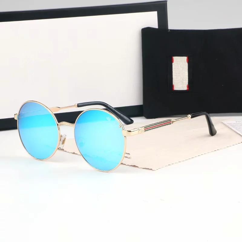 0138 High Quality Sunglasses Brand Designer Mens Womens Eyewear Round Unisex Face UV400 Mirror 58MM Oval Mirror Tea GlaTagss Lens Box Case
0138 High Quality Sunglasses Brand Designer Mens Womens Eyewear Round Unisex Face UV400 Mirror 58MM Oval Mirror Tea GlaTagss Lens Box Case