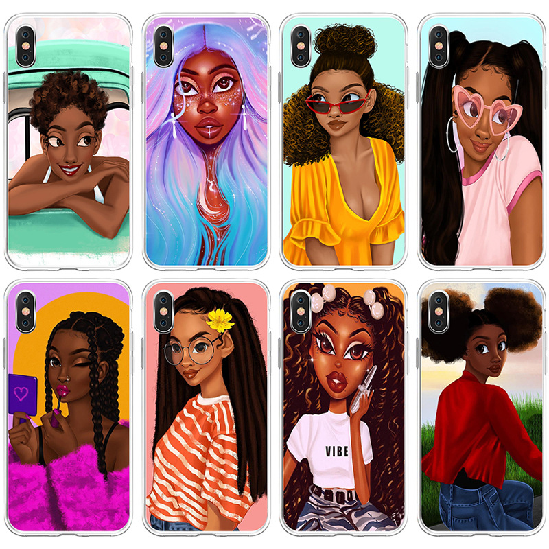 Black Girl Fashion I-phone 12 Pro Max Case For Iphone 12 Mini Pro Max 11 Girl Cover Shell Cell 11 Moblie Phone Cases
Black Girl Fashion I-phone 12 Pro Max Case For Iphone 12 Mini Pro Max 11 Girl Cover Shell Cell 11 Moblie Phone Cases