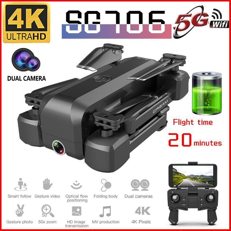 2020 New SG706 Drone 4K 1080P Dual Camera WiFi FPV Optical Flow Profissional RC Drone Foldable Quadcopter Toys For Kids Gift1
2020 New SG706 Drone 4K 1080P Dual Camera WiFi FPV Optical Flow Profissional RC Drone Foldable Quadcopter Toys For Kids Gift1