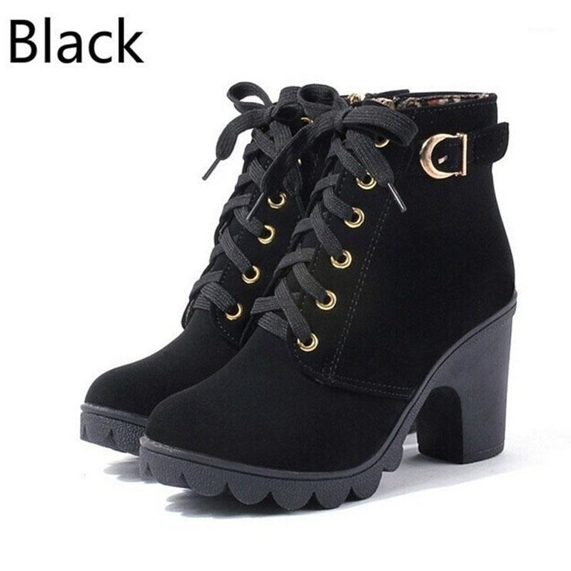 New Autumn Winter Women Ankle Boots High Quality Solid Lace-up European Ladies Shoes PU Fashion High Heels Boots1, Black
New Autumn Winter Women Ankle Boots High Quality Solid Lace-up European Ladies Shoes PU Fashion High Heels Boots1, Black