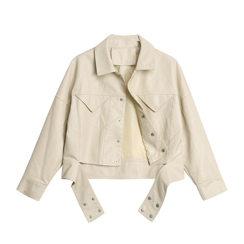 2021 New Falso Das Mulheres Solto Ajuste Feminino Jaqueta Couro Do Plutnio Preto Curto De DX09, Beige
2021 New Falso Das Mulheres Solto Ajuste Feminino Jaqueta Couro Do Plutnio Preto Curto De DX09, Beige