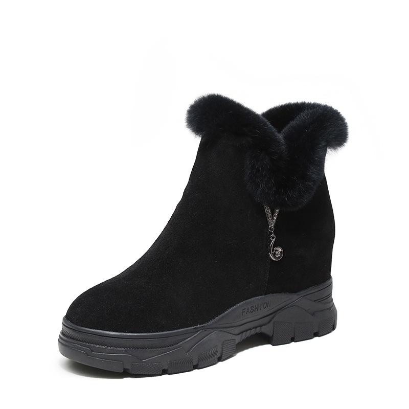 SWONCO genuine leather snow boots women winter warm shoes fur platform sneakers 2020 new female wedges shoes ankle boots, Beige
SWONCO genuine leather snow boots women winter warm shoes fur platform sneakers 2020 new female wedges shoes ankle boots, Beige