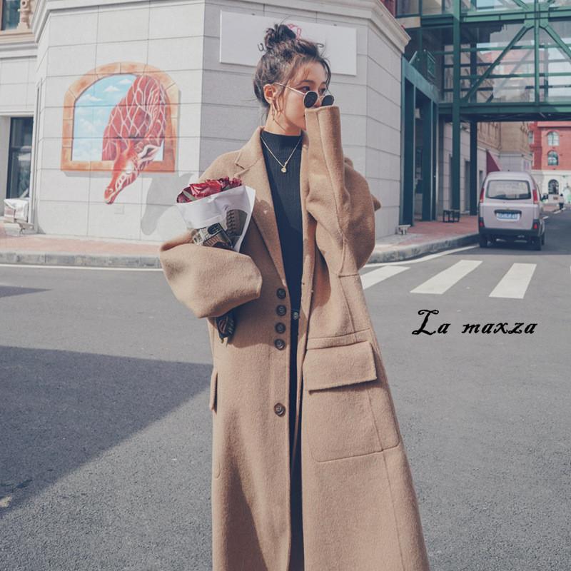 Elegant Vintage Women Woolen Coat 2020 Winter Single Breasted Pockets Loose Cashmere Coat, As pic
Elegant Vintage Women Woolen Coat 2020 Winter Single Breasted Pockets Loose Cashmere Coat, As pic