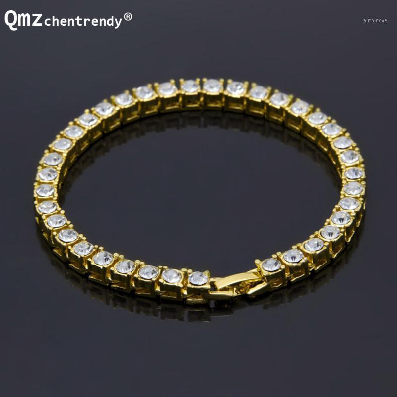 Hip hop Bling 1 Single Row Clear Rhinestones Pharaoh Bracelets Women Men Gold Simulated Stone 8" Chains 5mm CZ Crystal Jewelry1
Hip hop Bling 1 Single Row Clear Rhinestones Pharaoh Bracelets Women Men Gold Simulated Stone 8" Chains 5mm CZ Crystal Jewelry1