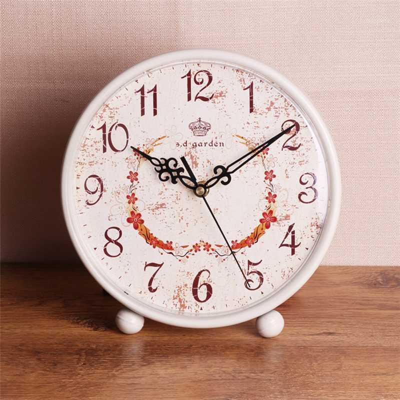 Living Room Mute Retro Desktop Clock Fashion Creative Metal Classic Decorative Table Clock Quartz Home Decor Duvar Saati L1
Living Room Mute Retro Desktop Clock Fashion Creative Metal Classic Decorative Table Clock Quartz Home Decor Duvar Saati L1