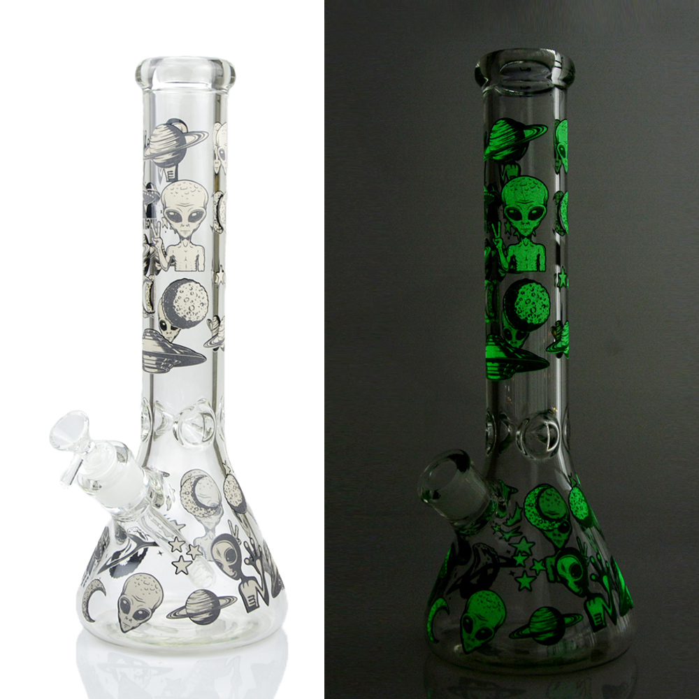 13.5" Luminous Alien Glass Bong Hookah Tobacco Water Pipes Recycler Beaker Bongs Ice Catcher Dab Rig Oil Burner Bubbler 14mm Bowl
13.5" Luminous Alien Glass Bong Hookah Tobacco Water Pipes Recycler Beaker Bongs Ice Catcher Dab Rig Oil Burner Bubbler 14mm Bowl