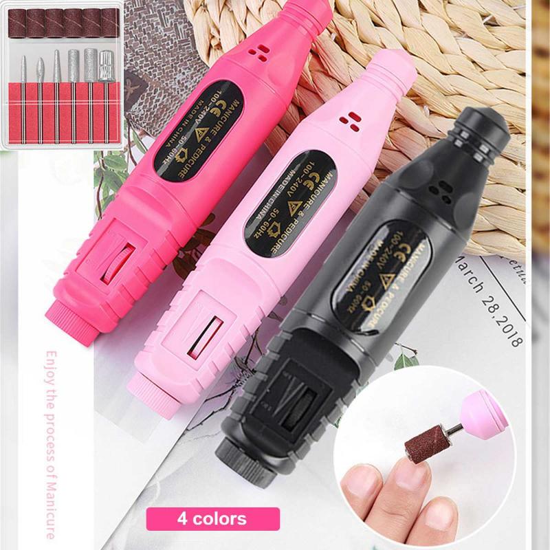 6 Bits Portable Nail Manicure Drill Set Electric Nail Drill Manicure Machine Pedicure USB Rechargeable Electric File
6 Bits Portable Nail Manicure Drill Set Electric Nail Drill Manicure Machine Pedicure USB Rechargeable Electric File