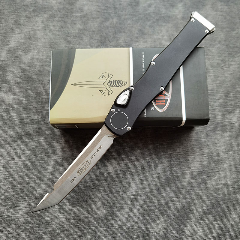 HOT DEALS Micro Ha-VI Automatic Knife (4.6" Satin) single action Tactical Knives Survival Pocket auto knife 6061-T6 handle EDC Tools
HOT DEALS Micro Ha-VI Automatic Knife (4.6" Satin) single action Tactical Knives Survival Pocket auto knife 6061-T6 handle EDC Tools