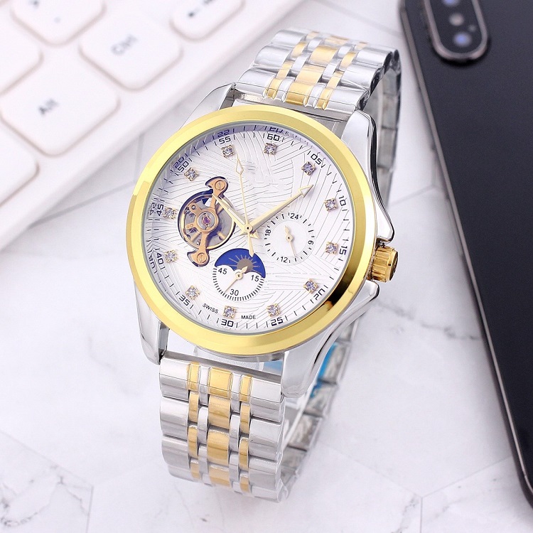 high quality Large flywheel Five stitches Automatic mechanical watch Fashion watches Mens sport WristWatch OMG WristWatches Steel belt
high quality Large flywheel Five stitches Automatic mechanical watch Fashion watches Mens sport WristWatch OMG WristWatches Steel belt
