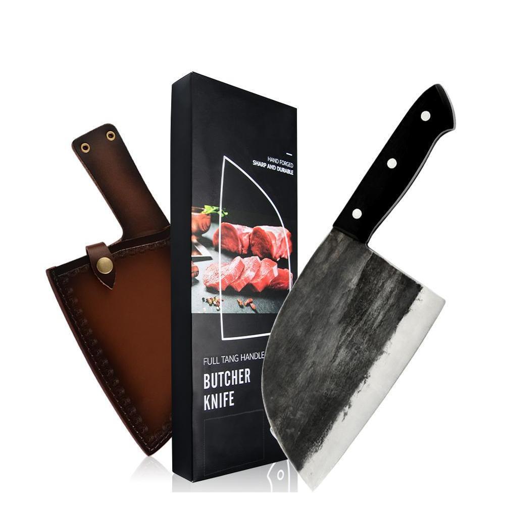 Xyj Full Tang Butcher Knife Serbian Chef Handmade Forged Kitchen Chef Knife High Carbon Clad Steel Butcher Cleaver With Leather Knife As0Jg
Xyj Full Tang Butcher Knife Serbian Chef Handmade Forged Kitchen Chef Knife High Carbon Clad Steel Butcher Cleaver With Leather Knife As0Jg
