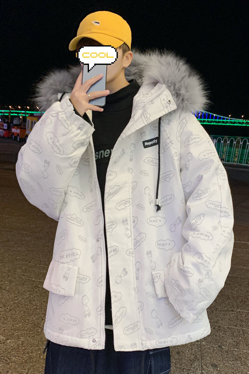 Autumn 2021 Cotton-quilted New Working Clothes Weighed Cotton-padded Clothing Male Youth 5B1Q, Gray.
Autumn 2021 Cotton-quilted New Working Clothes Weighed Cotton-padded Clothing Male Youth 5B1Q, Gray.