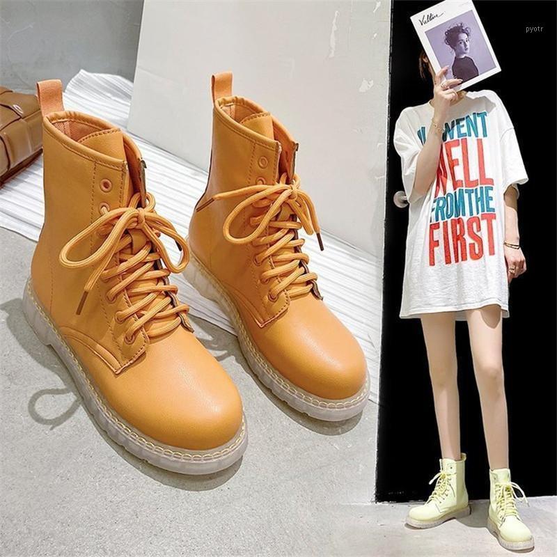 Spring Autumn ankle boots women's fashion Wild Korea style 2020 New thick bottom lace up retro Non-slip round head short boots1, Orange
Spring Autumn ankle boots women's fashion Wild Korea style 2020 New thick bottom lace up retro Non-slip round head short boots1, Orange