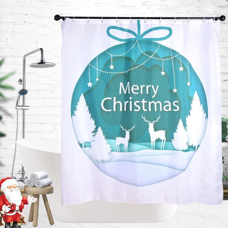 Transfer warehouse with water washing standard Christmas series elk shower curtain-11, Type3
Transfer warehouse with water washing standard Christmas series elk shower curtain-11, Type3