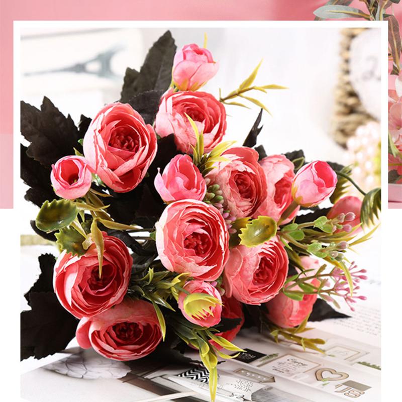 8 Heads Bouquet Silk Artificial Flowers Peony Flores Rose Buds For Home Wedding Christmas Fake Flower Bride Bouquet Decoration, Blue
8 Heads Bouquet Silk Artificial Flowers Peony Flores Rose Buds For Home Wedding Christmas Fake Flower Bride Bouquet Decoration, Blue