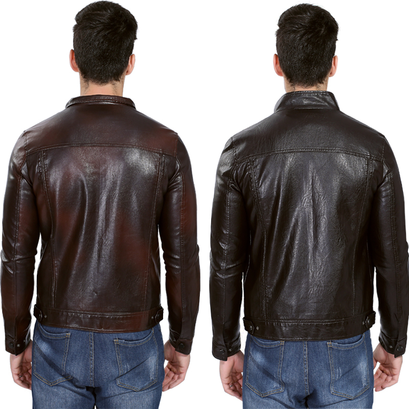 Motorcycle Leather Jacket Men Autumn Winter Men's Leather Jacket jaqueta de couro masculina Mens leather Jackets Coats 5XL T200319