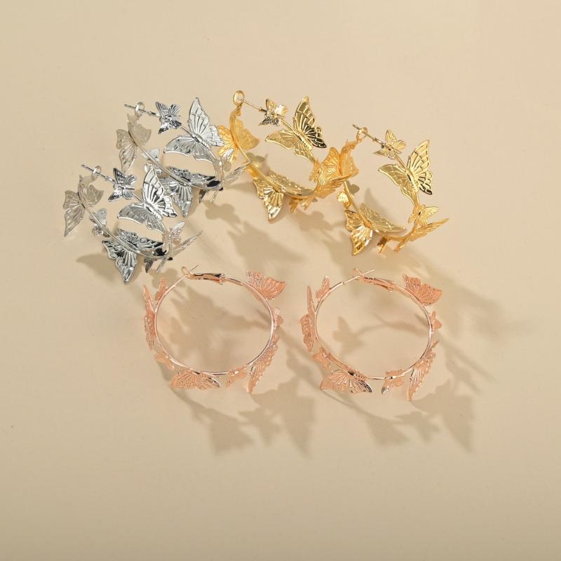 2020 Fashion Bohemian punk Earrings Jewelry gold & silver color butterfly shape Hoop Earrings Best Gift for Women Girl
2020 Fashion Bohemian punk Earrings Jewelry gold & silver color butterfly shape Hoop Earrings Best Gift for Women Girl