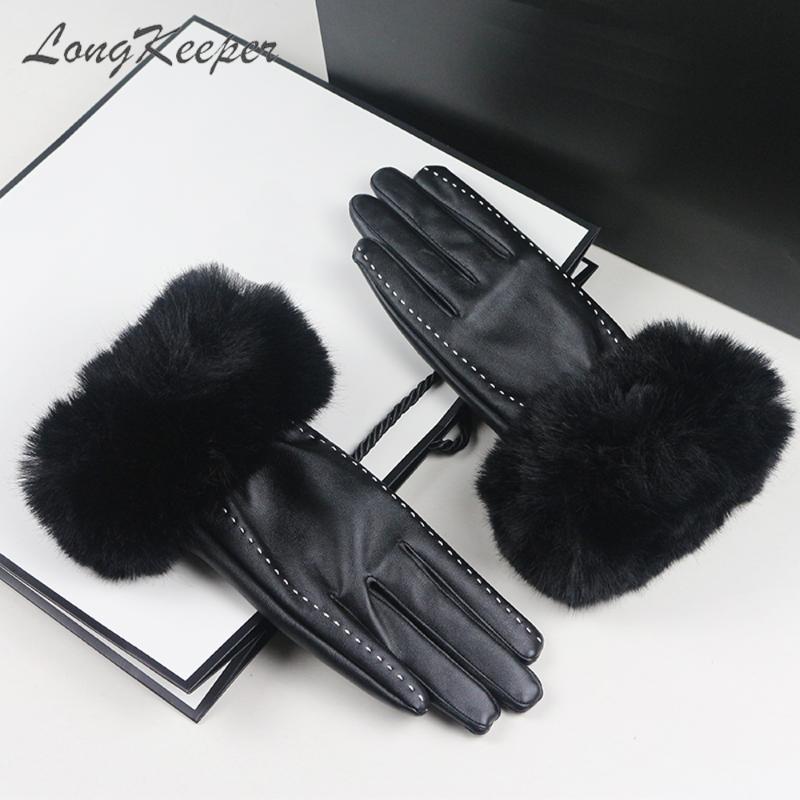 Five Fingers Gloves LongKeeper Brand PU Leather Women Touch Screen Full Finger Mittens For Driving Ladies Female Warm Velvet Luvas
Five Fingers Gloves LongKeeper Brand PU Leather Women Touch Screen Full Finger Mittens For Driving Ladies Female Warm Velvet Luvas